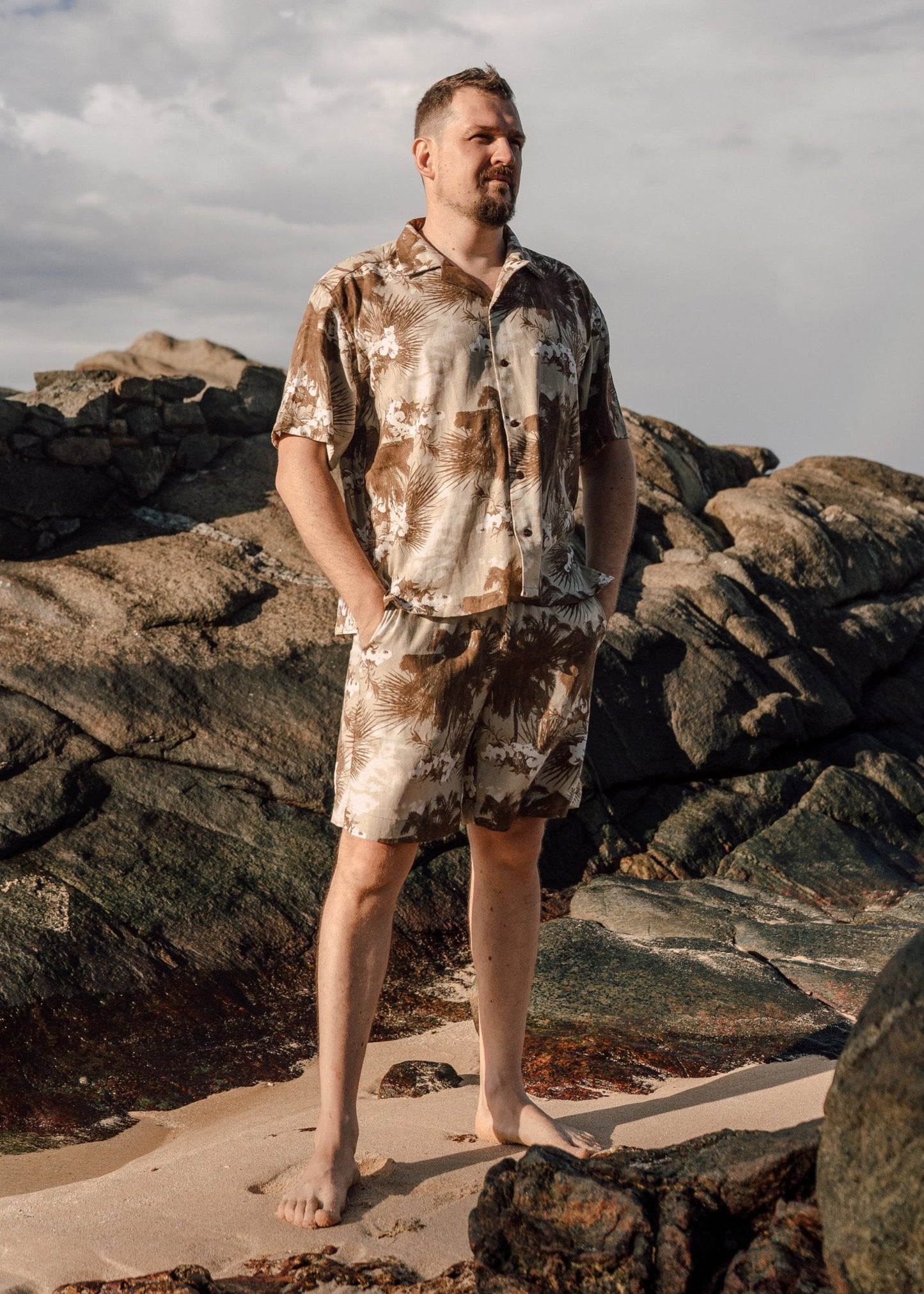 Hawaiian Shirt and Shorts Set