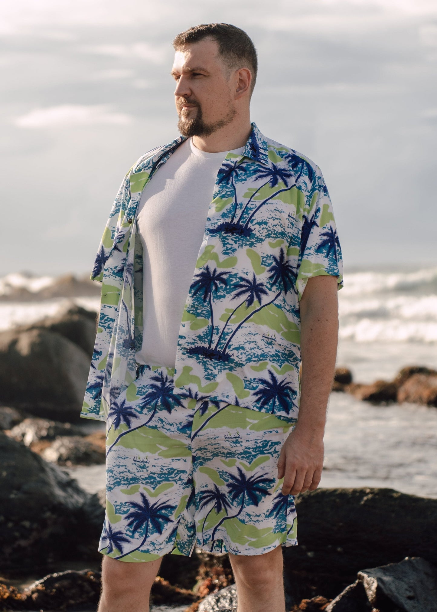 Hawaiian Shirt and Shorts Set