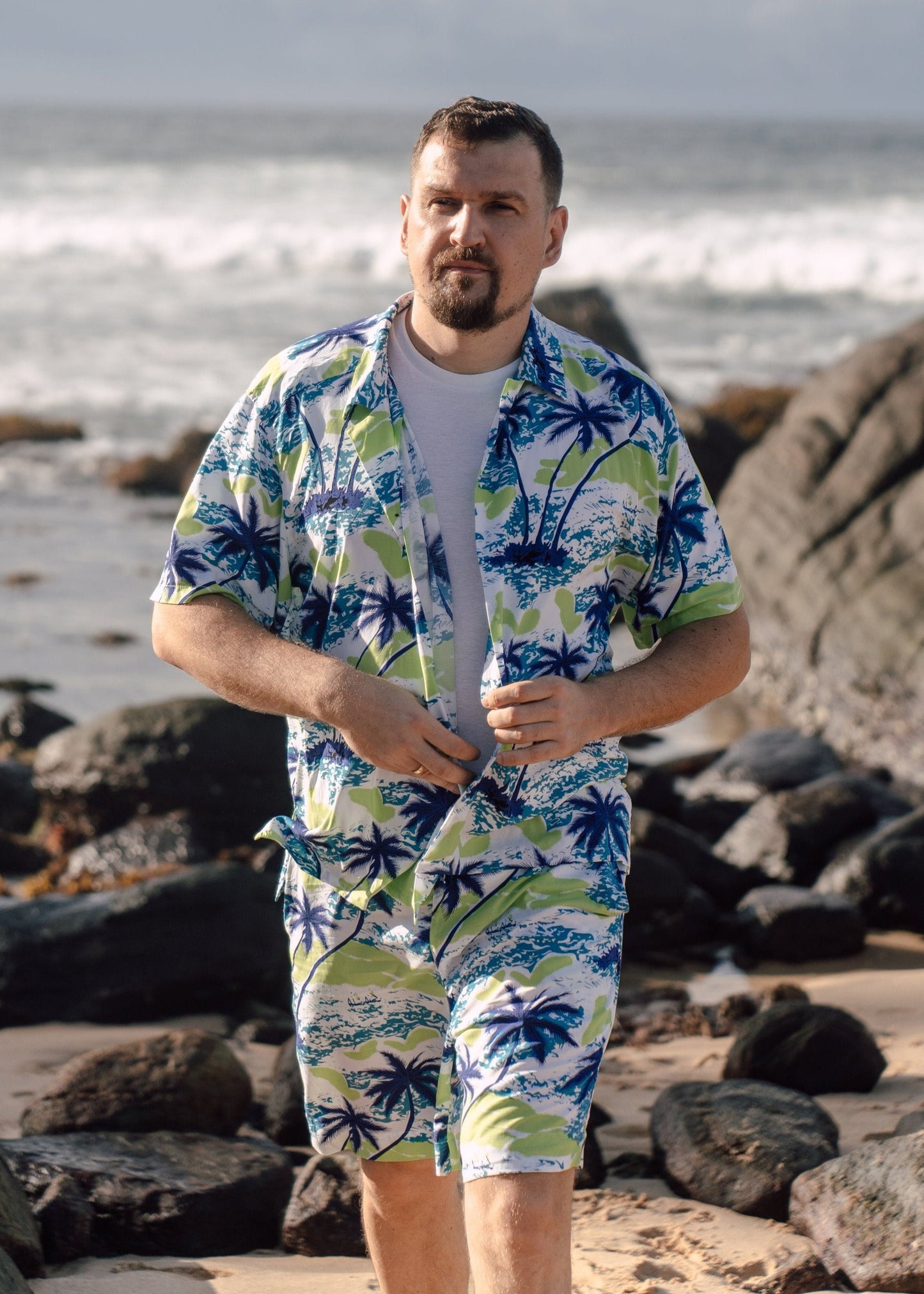 Hawaiian Shirt and Shorts Set