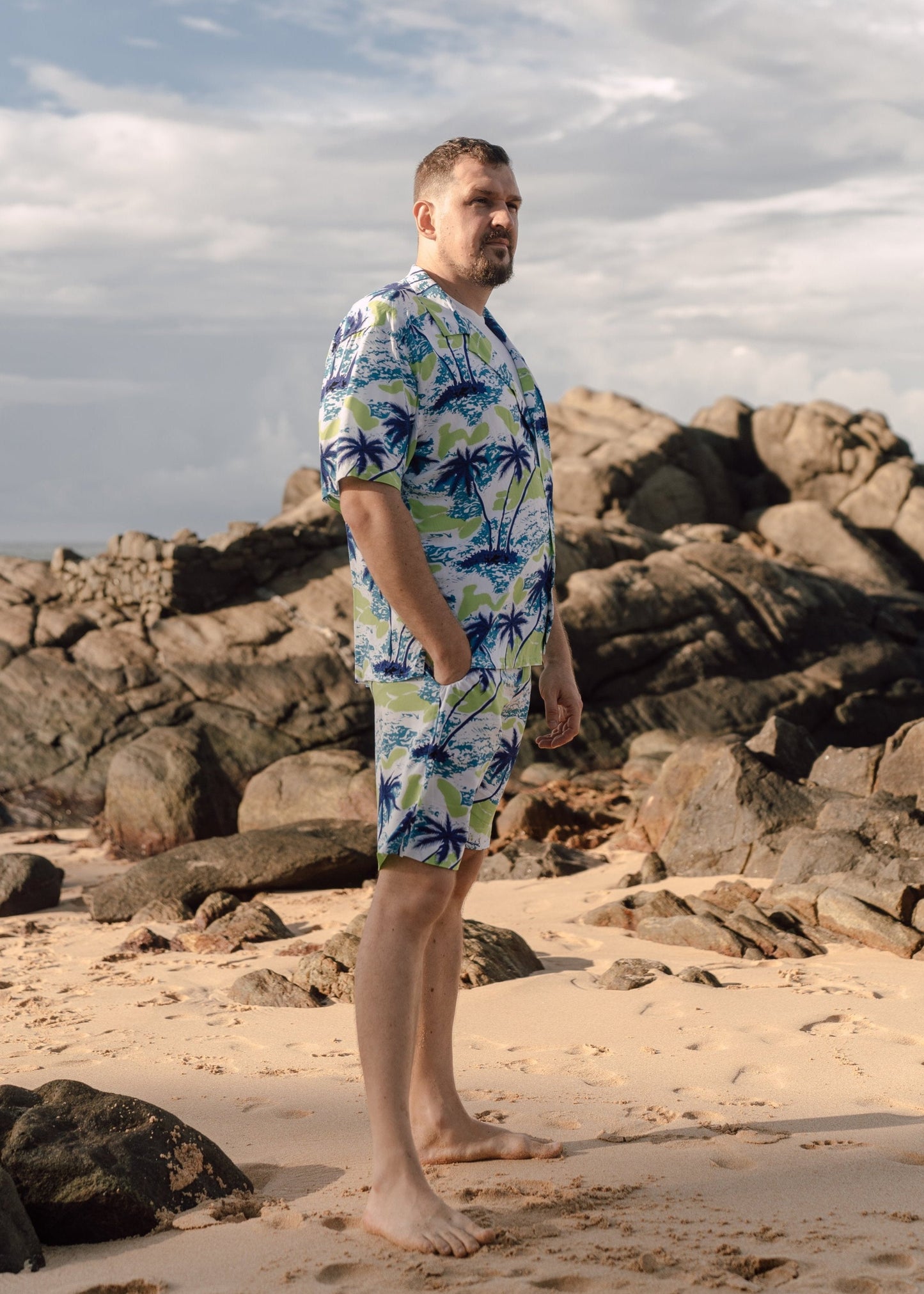 Hawaiian Shirt and Shorts Set