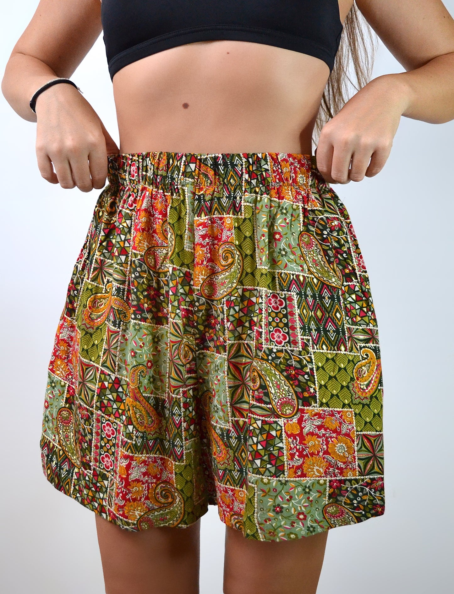 Kimono and shorts set / Summer pattern (premium cotton)